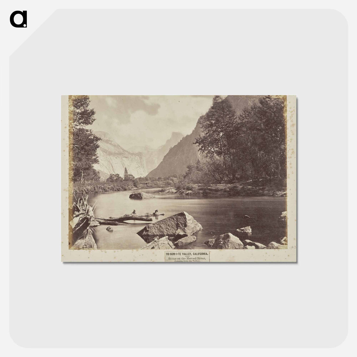 アートポストカード-Yo-Sem-i-te Valley, California
- エドワード マイブリッジ Postcard.