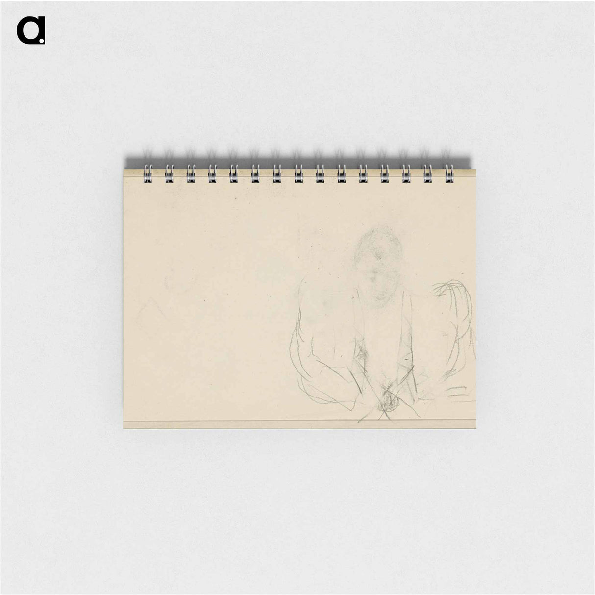 Vrouwenkop en een torso met een jas - ユリー デ フラーハ Memo.