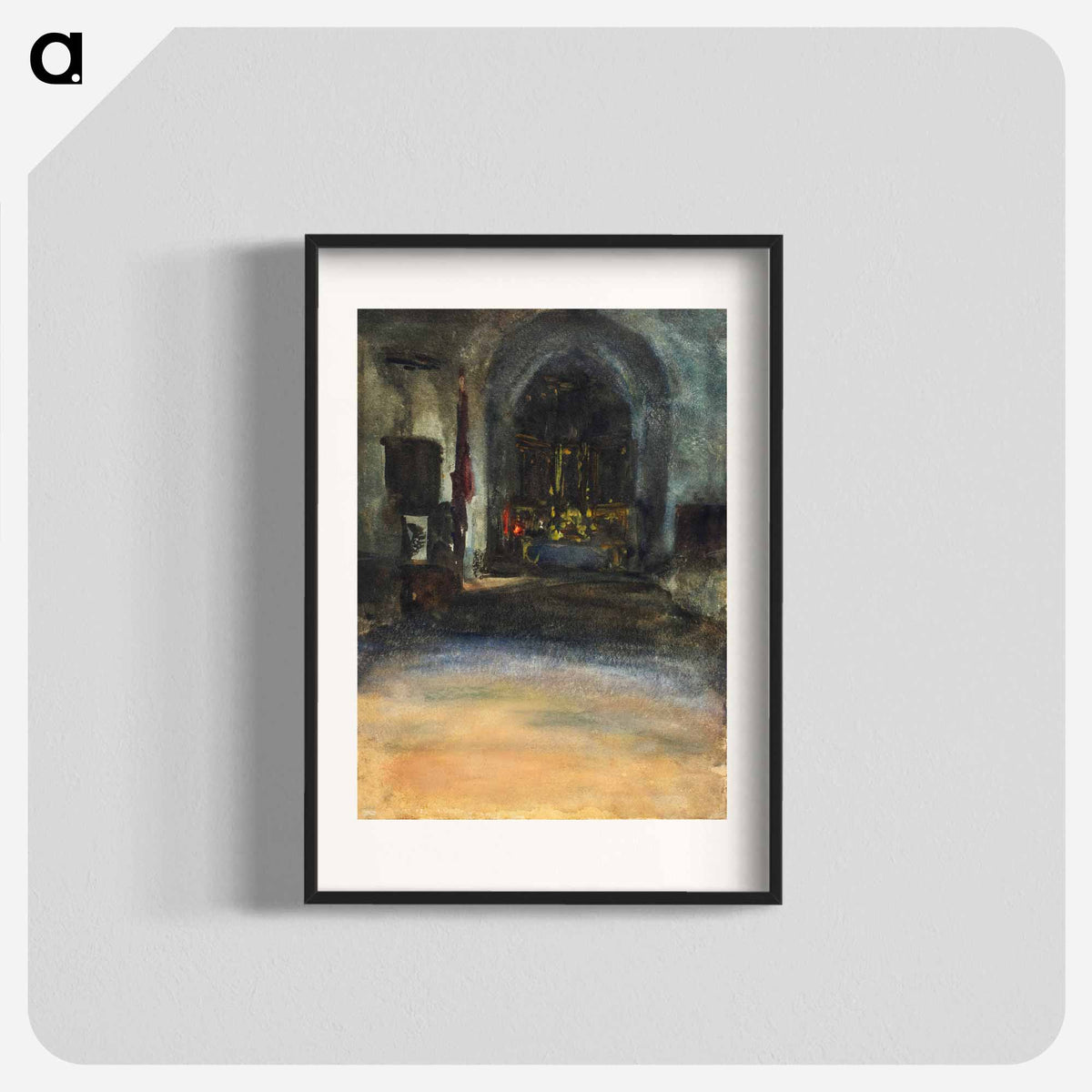 John Singer Sargent - Spanish Church Interior - John Singer Sargent ...