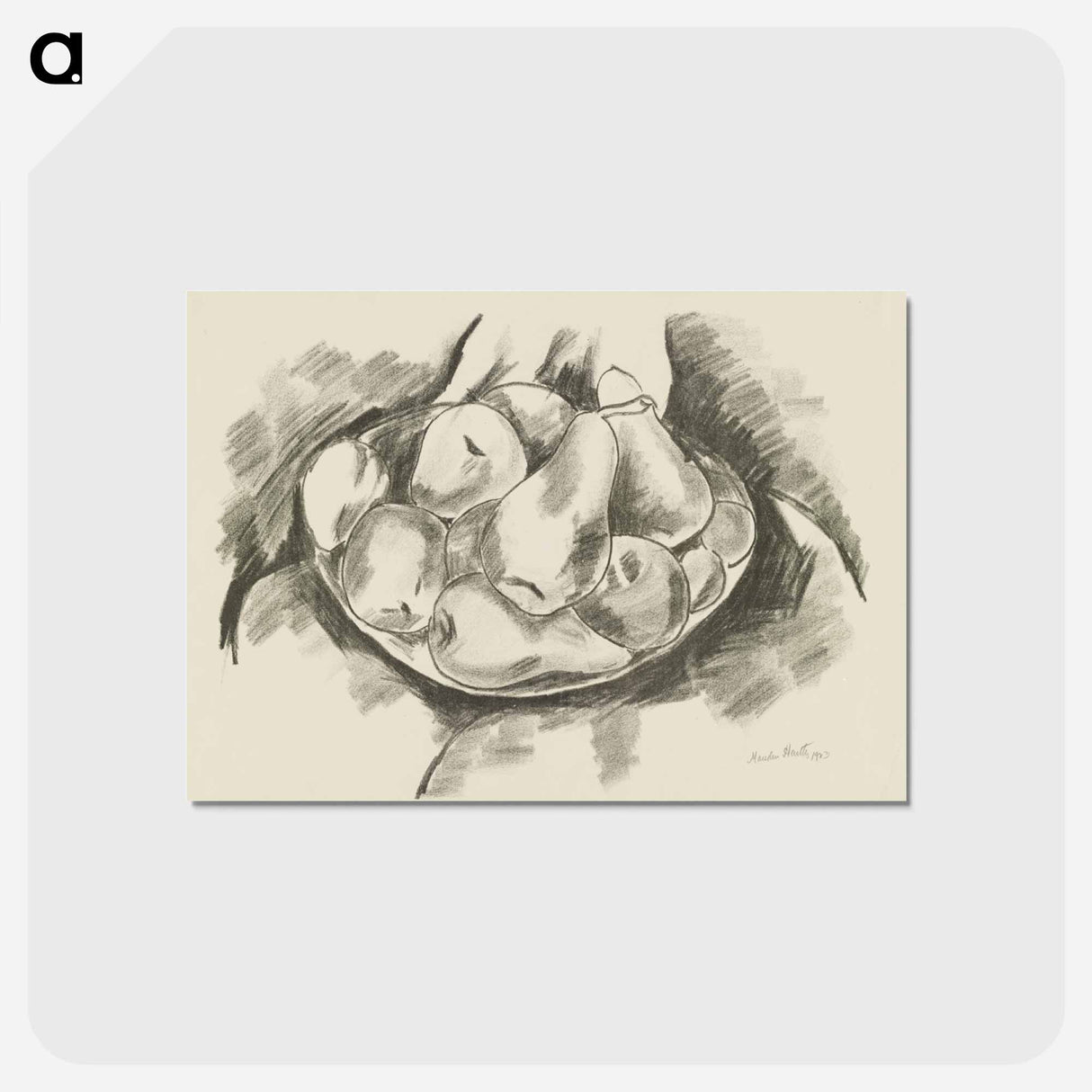 アートポストカード-Dish of Apples and Pears
- イェール大学アートギャラリー Postcard.