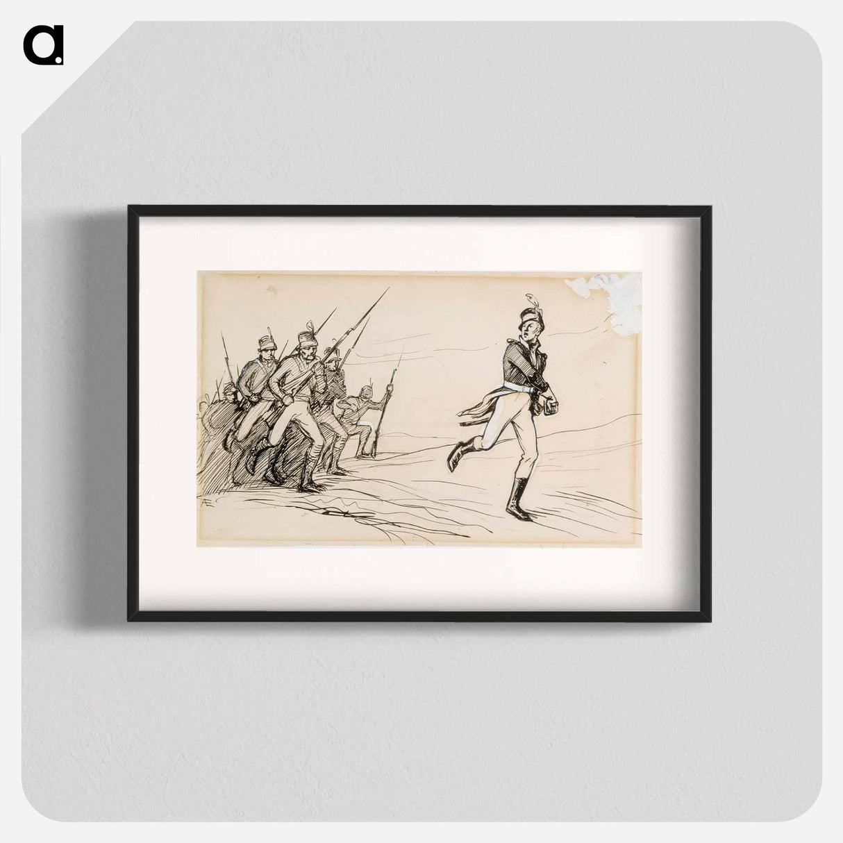 "hei vaasan poikani eespäin!" luutnantti ziden -runon alkuvinjetti - アルバート エーデルフェルト Poster.