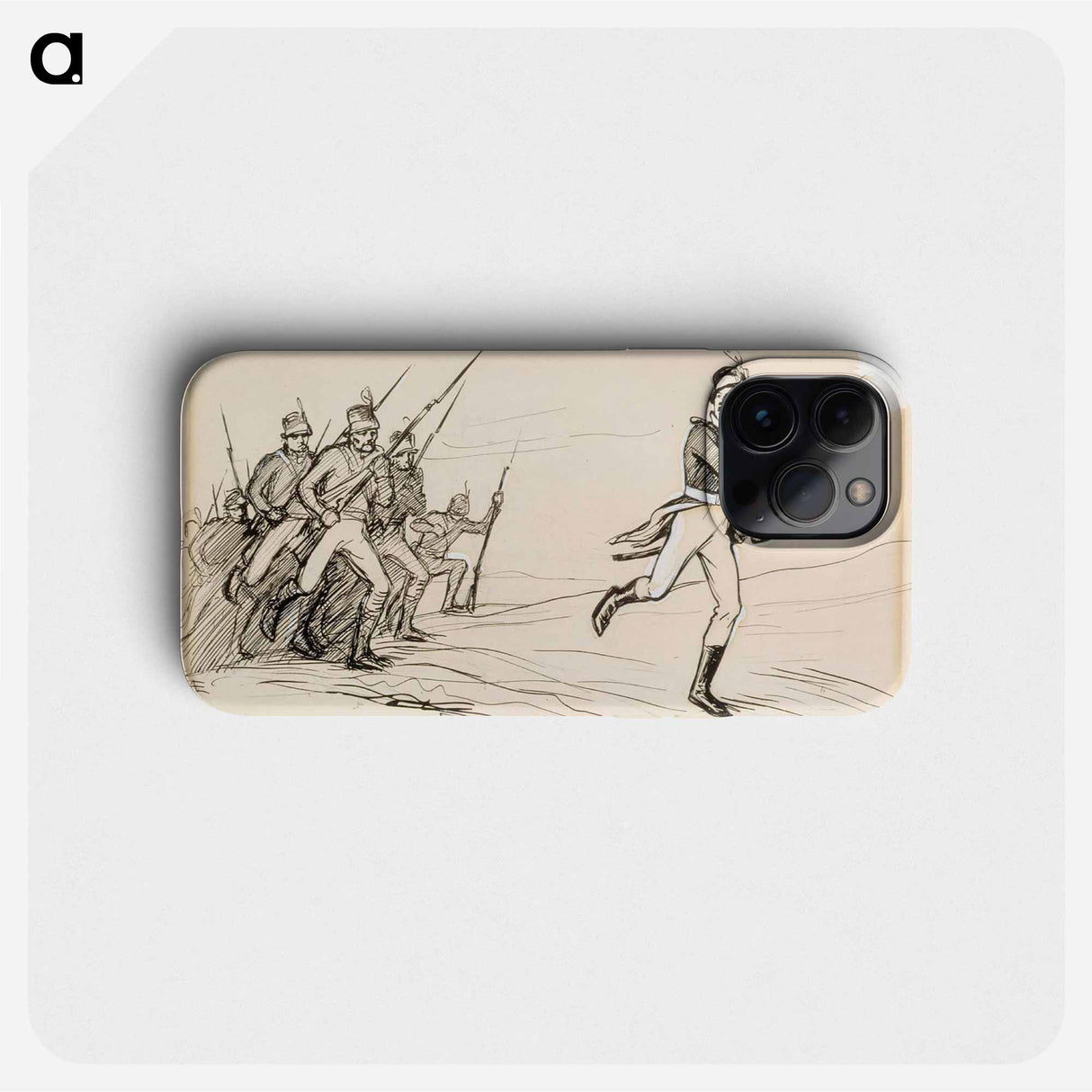"hei vaasan poikani eespäin!" luutnantti ziden -runon alkuvinjetti - アルバート エーデルフェルト Phone Case.