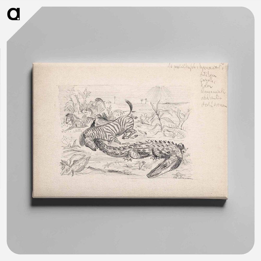 African animals - アーノルド ピーター ワイズ クビンチャン Canvas.