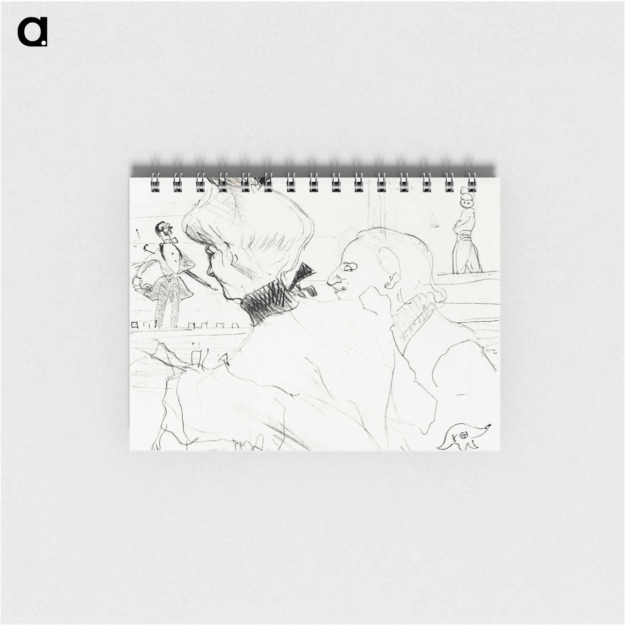 Couple at a Café Concert - アンリ ド トゥールーズ ロートレック Memo.