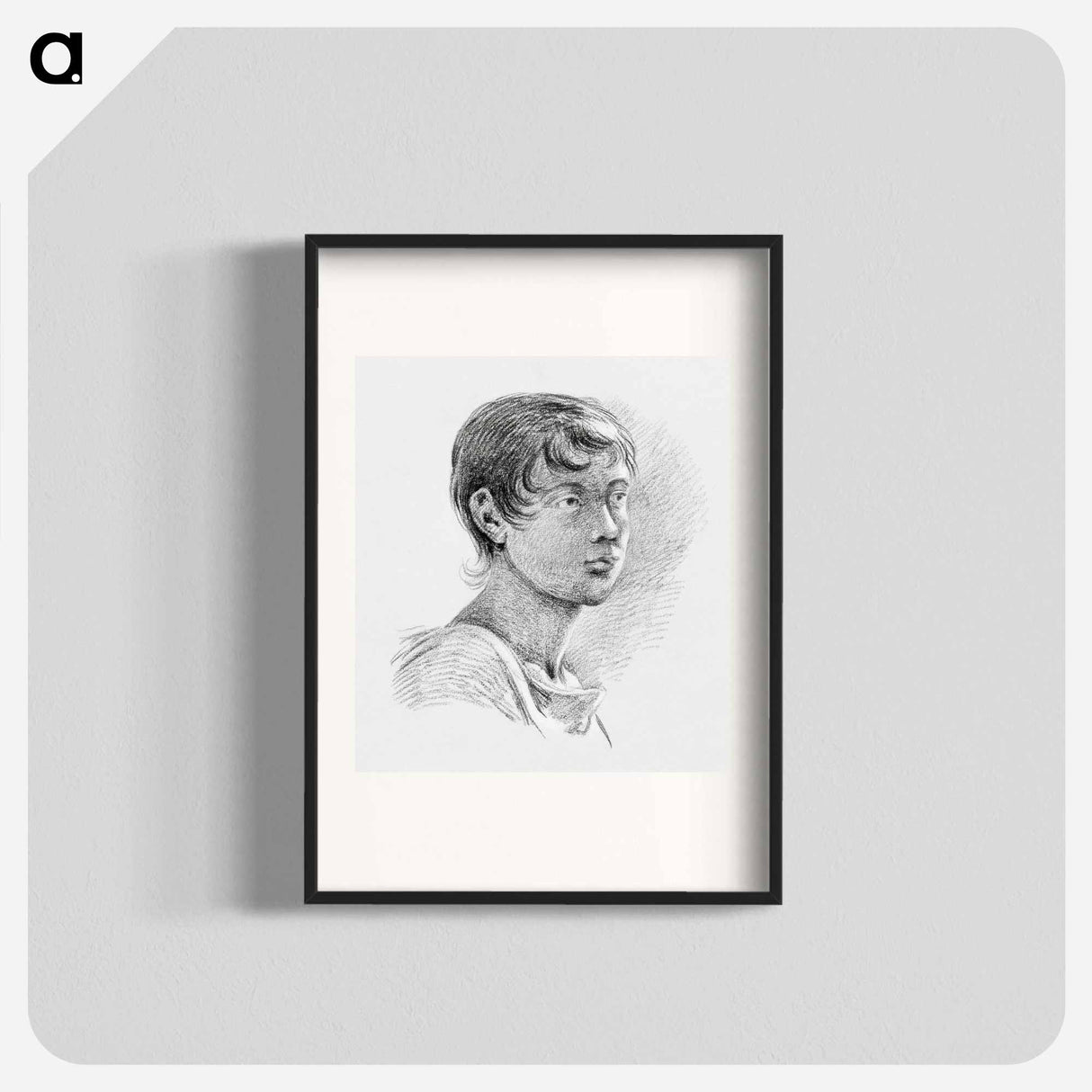 Portrait of a boy - ジャン ベルナール Poster.