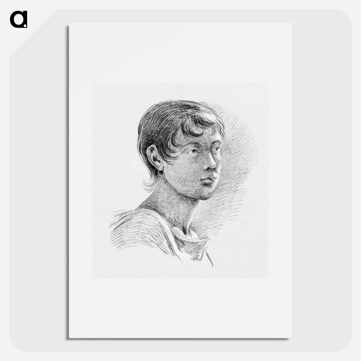 Portrait of a boy - ジャン ベルナール Poster.