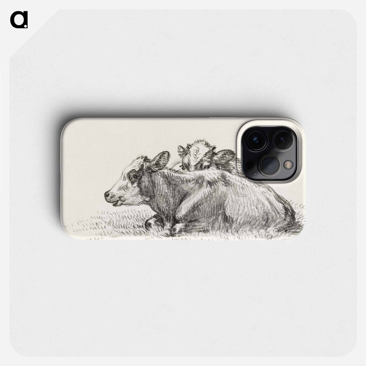 Two lying cows - Jean Bernard Phone Case.