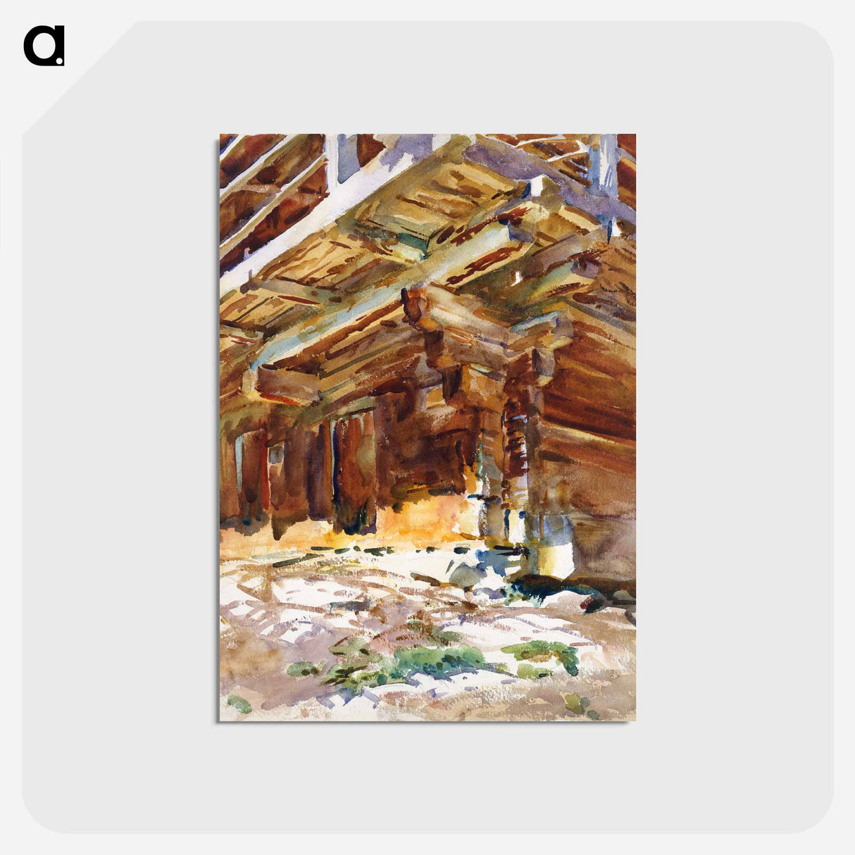 アートポストカード-Abriès - ジョン シンガー サージェント Postcard.