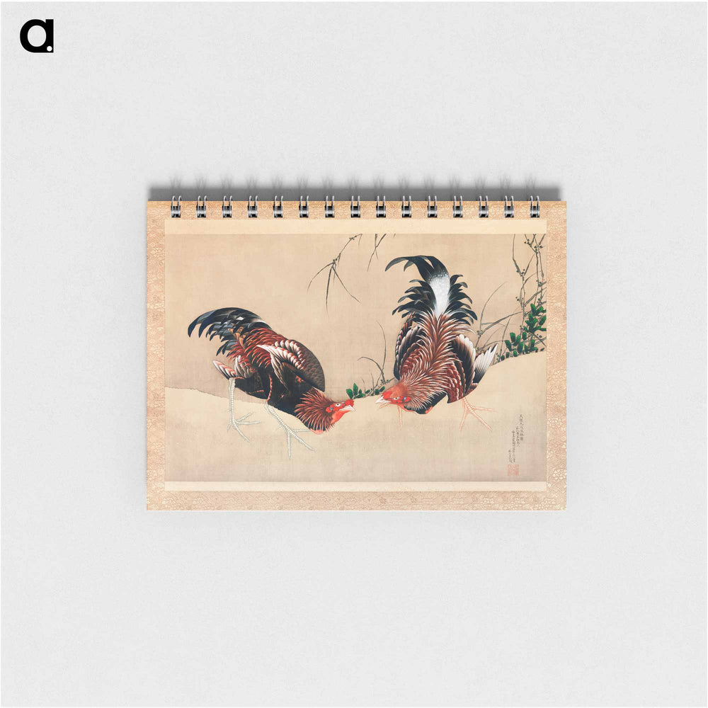 Gamecocks - 葛飾 北斎 Memo.