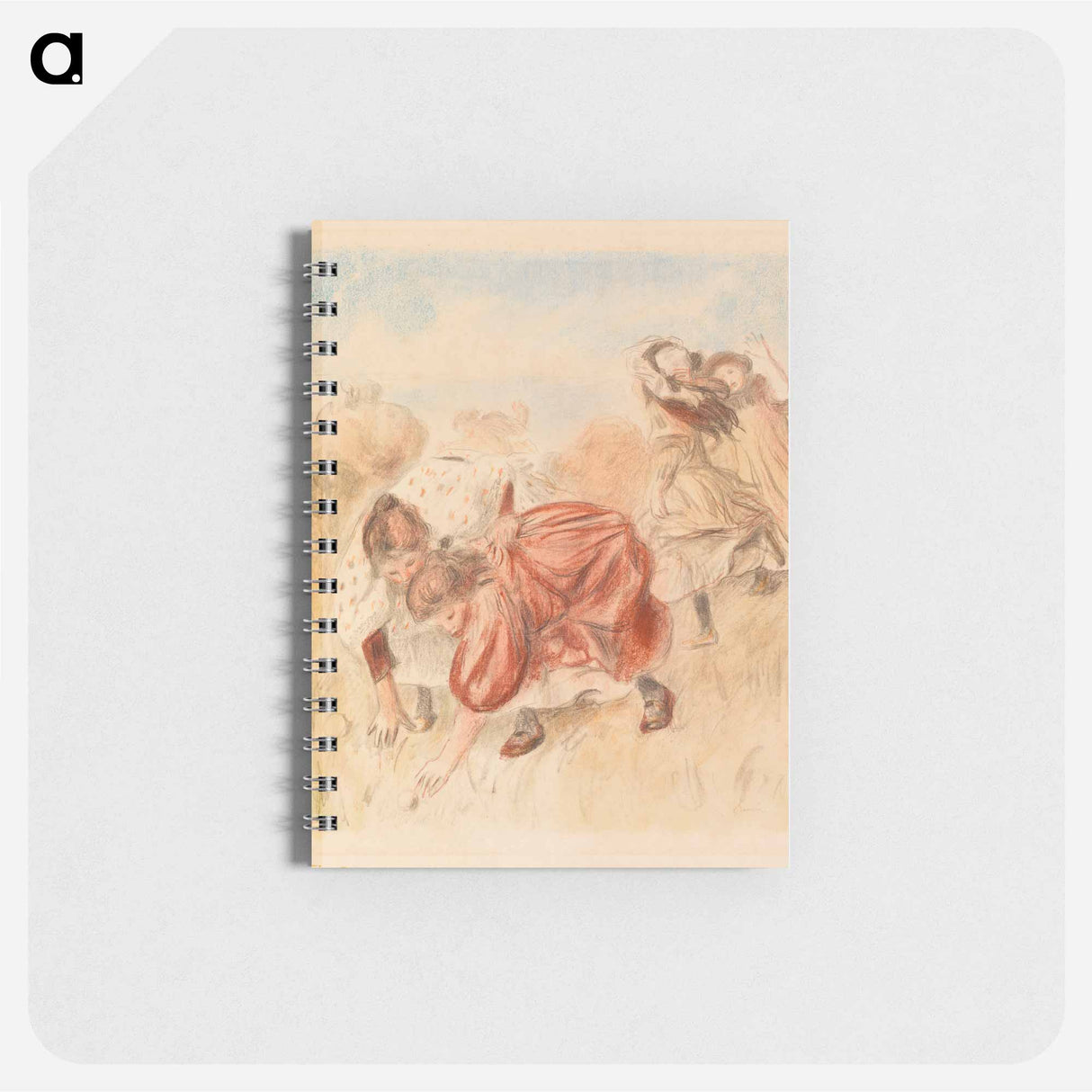 Children Playing Ball - ピエール オーギュスト ルノワール Memo.