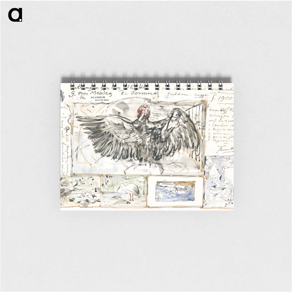 Vijf schetsen naar werken van vogels - テオ ヴァン ホイテマ Memo.
