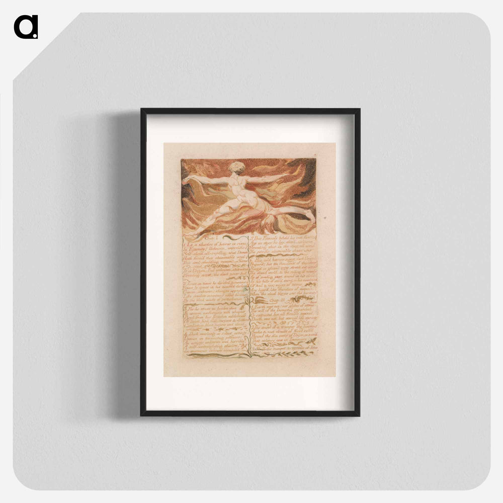 The First Book of Urizen, Plate 5, "Chap: 1...." - William Blake Poster.