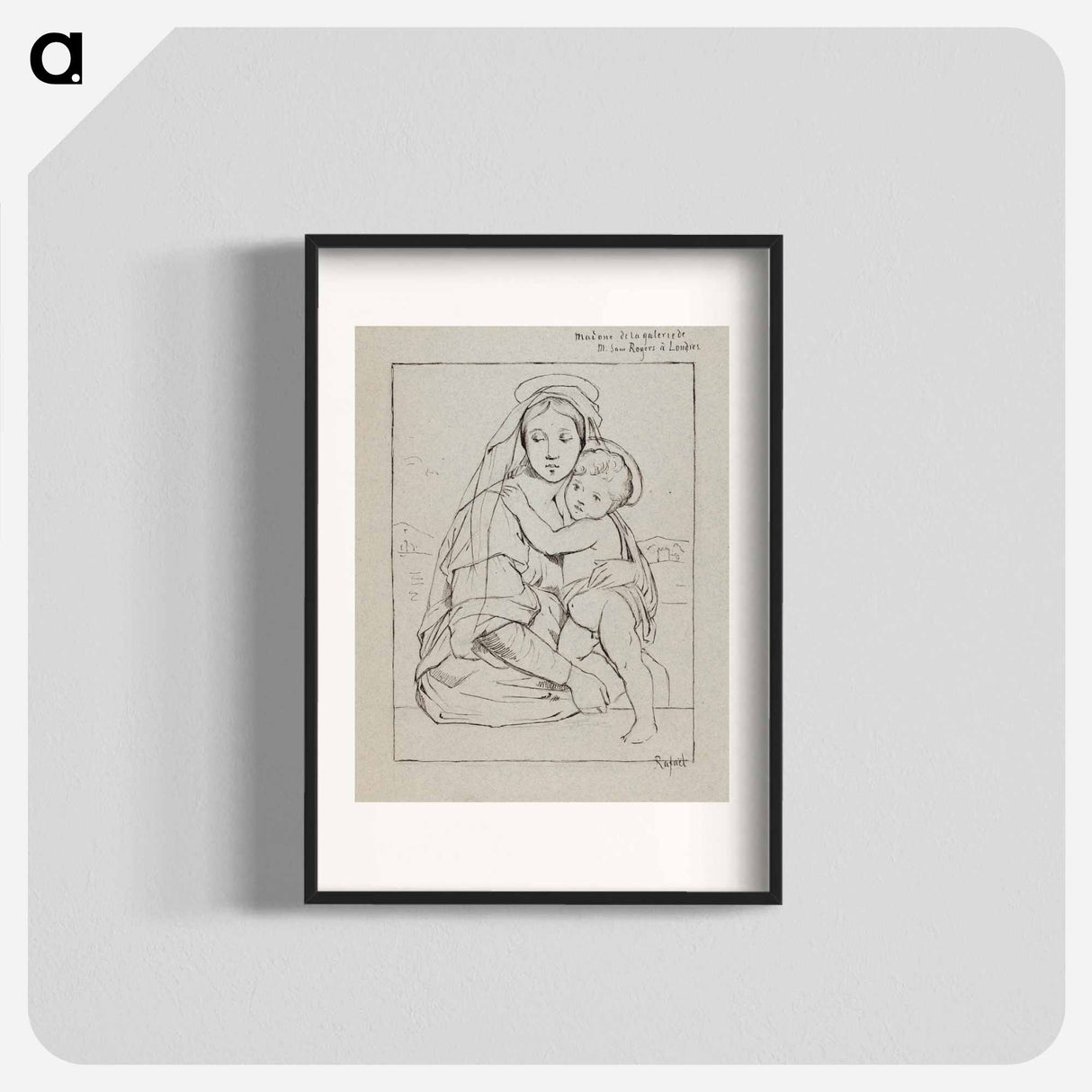 Madonna ja lapsi - アルバート エーデルフェルト Poster.