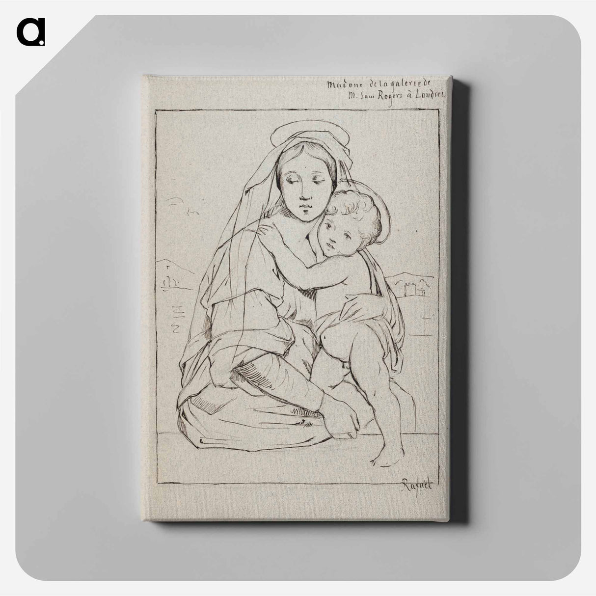 Madonna ja lapsi - アルバート エーデルフェルト Canvas.