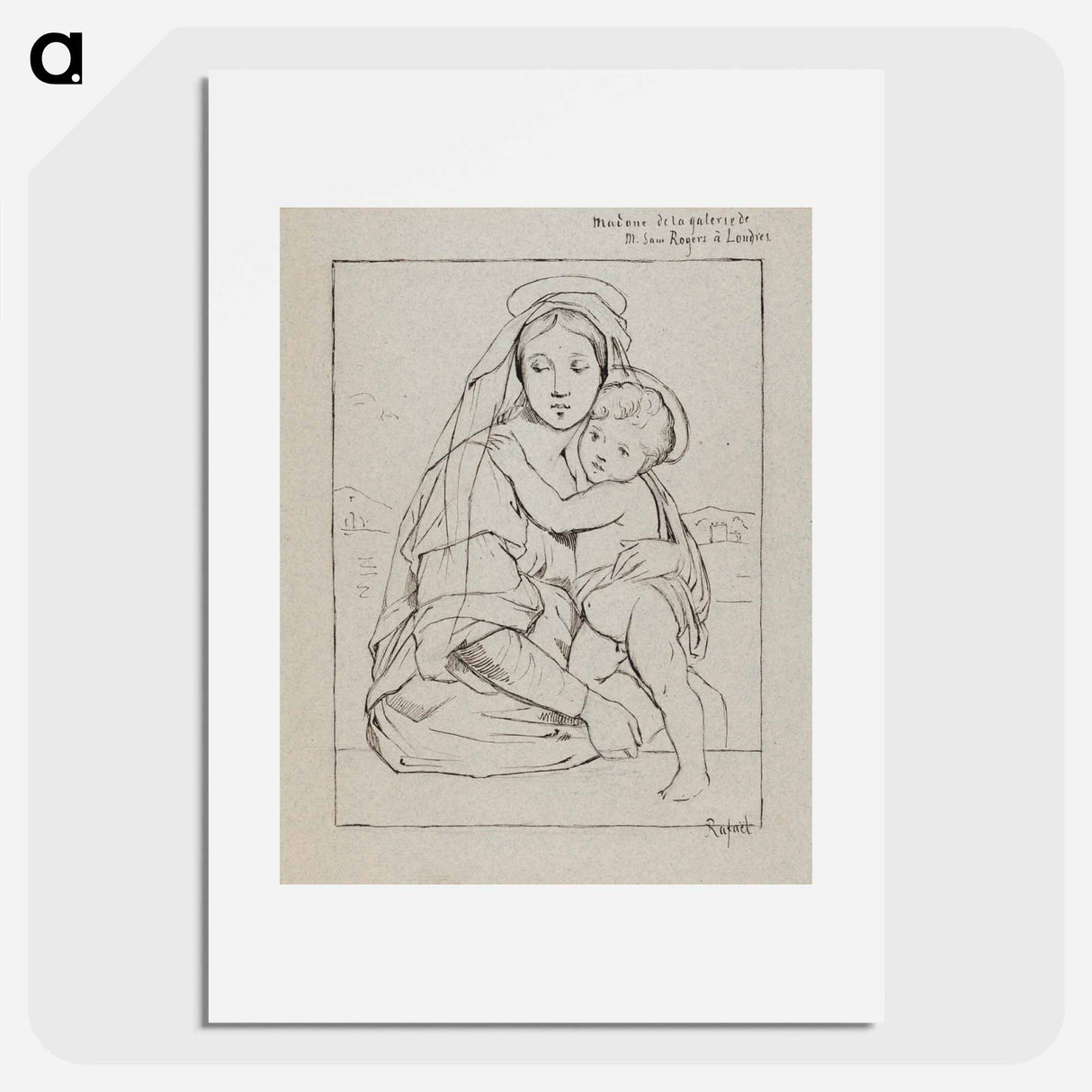 Madonna ja lapsi - アルバート エーデルフェルト Poster.