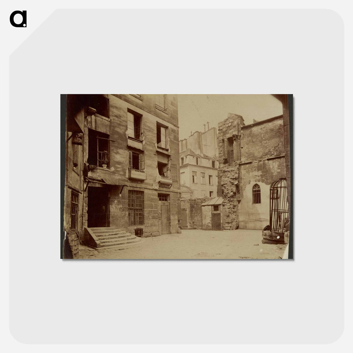 アートポストカード-Courtyard with Cage
- ウジェーヌ アジェ Postcard.