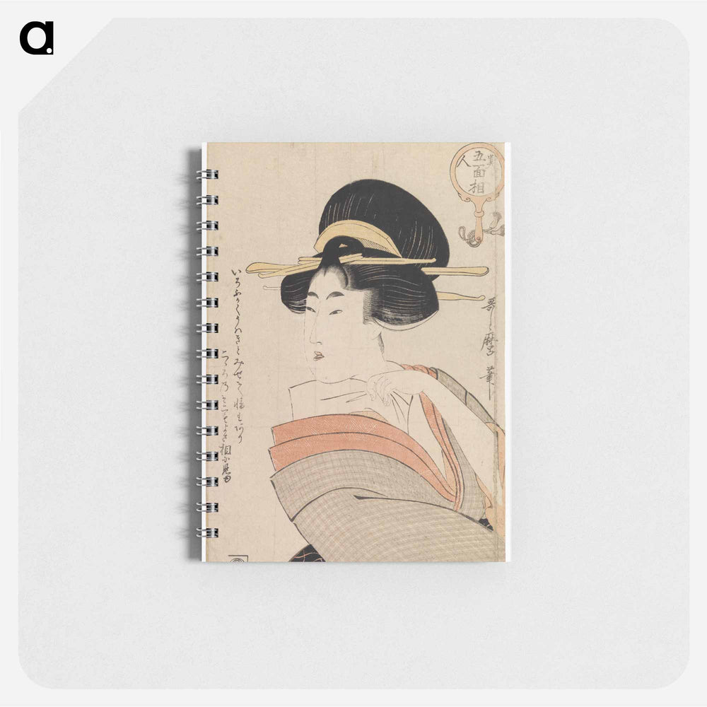 From bijin go menjo by Kitagawa Utamaro - 喜多川 歌麿 Memo.