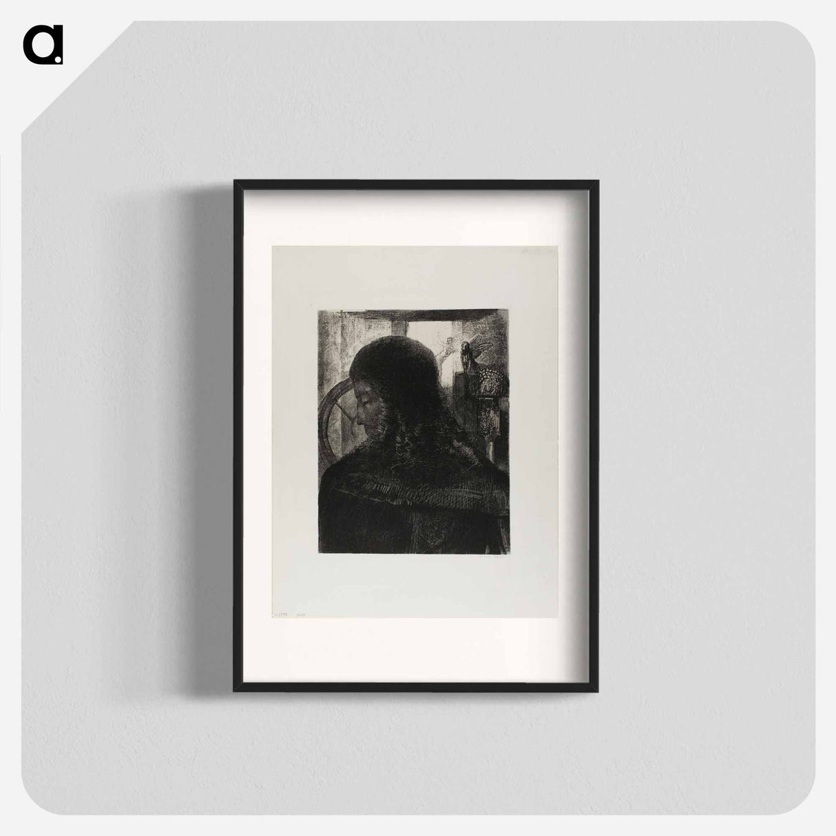 Old Knight - オディロン ルドン Poster.