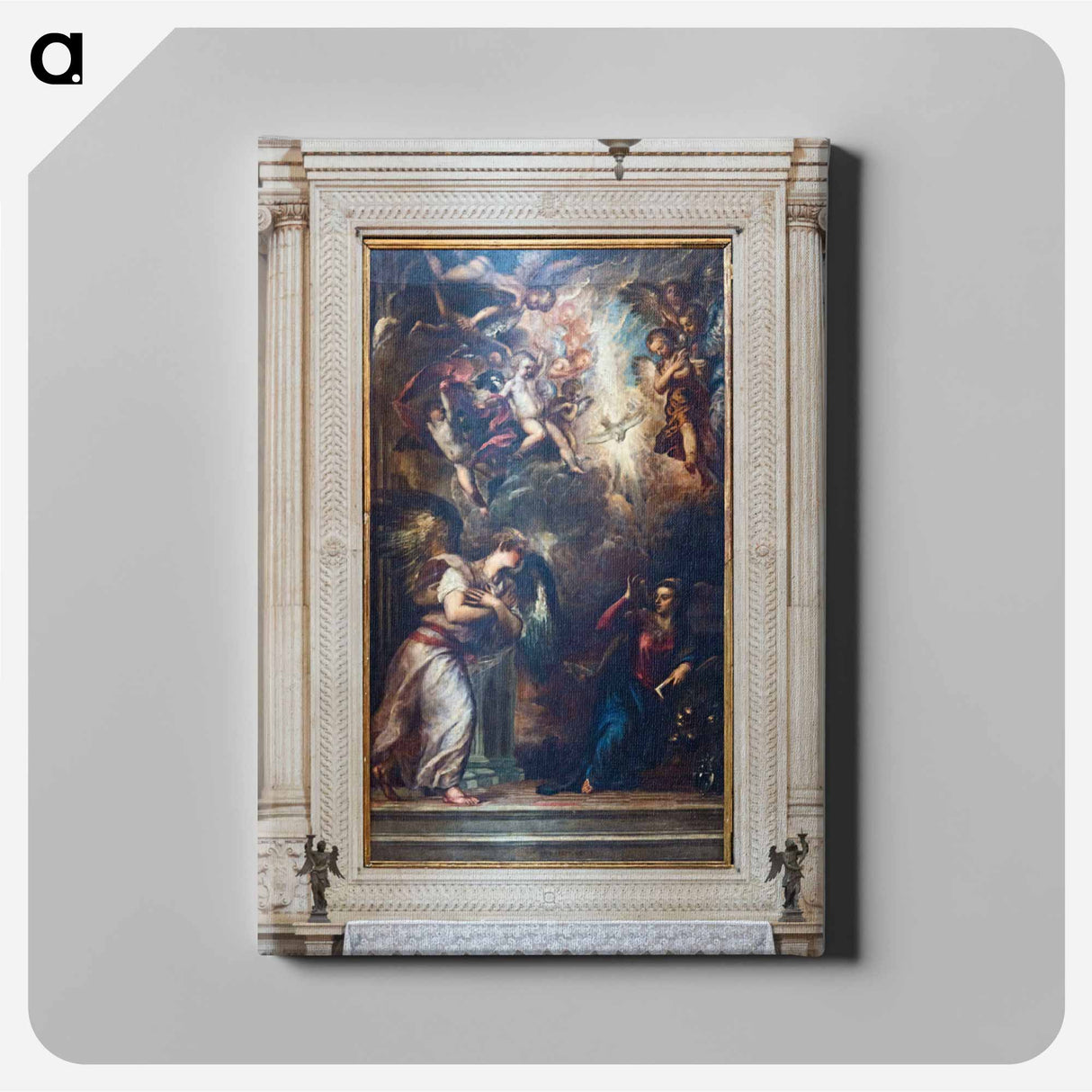 アートパネル-Annunciation - ティツィアーノ ヴェチェッリオ Canvas.