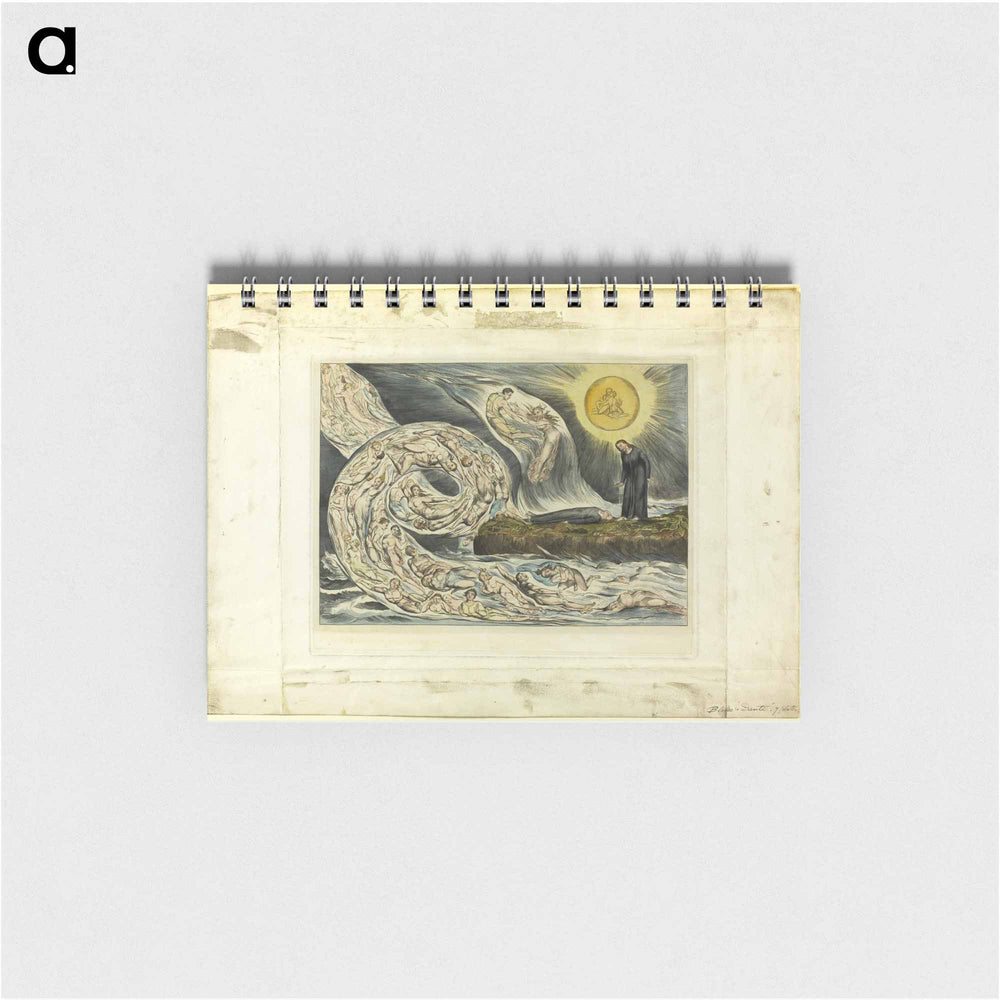 The Circle of the Lustful: Paolo and Francesca. Inferno, canto V - ウィリアム ブレイク Memo.