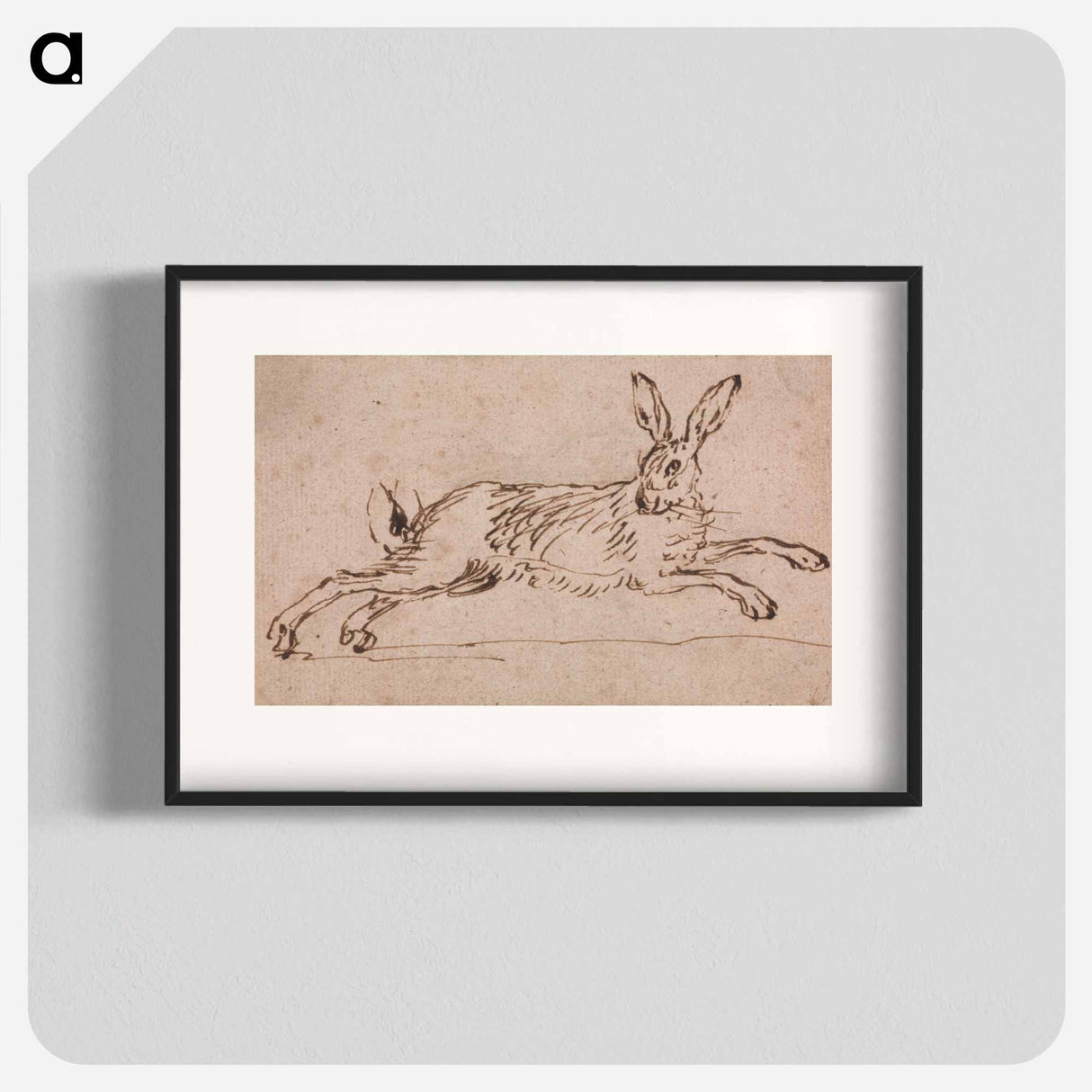 アートポスター-A Hare Running, with Ears Pricked
- イェール大学アートギャラリー Poster.