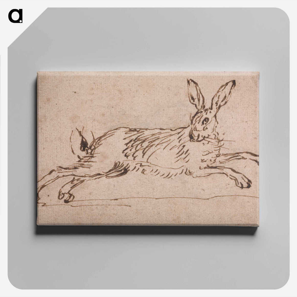 アートパネル-A Hare Running, with Ears Pricked
- イェール大学アートギャラリー Canvas.