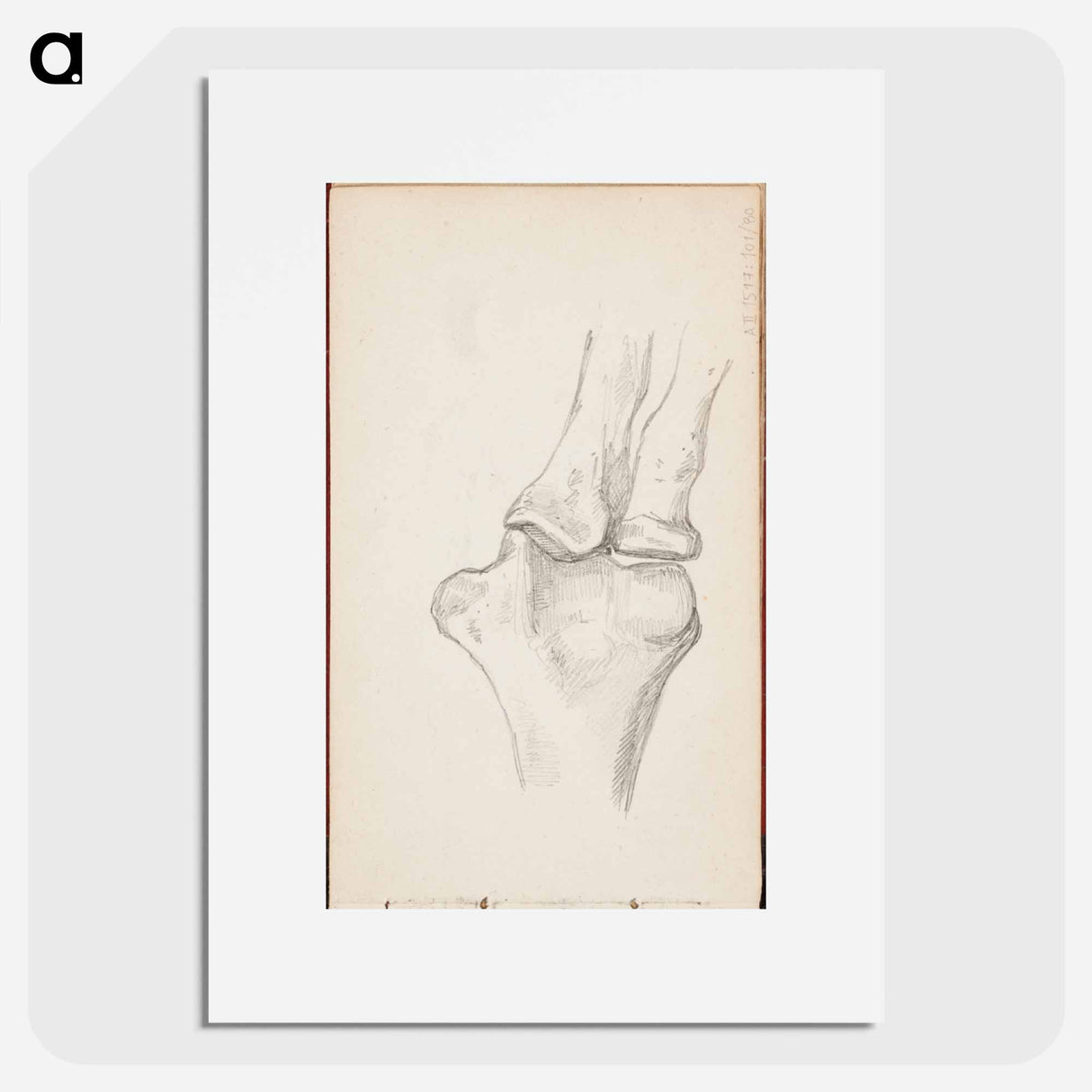 (unknown) part of a sketchbook - アルバート エーデルフェルト Poster.