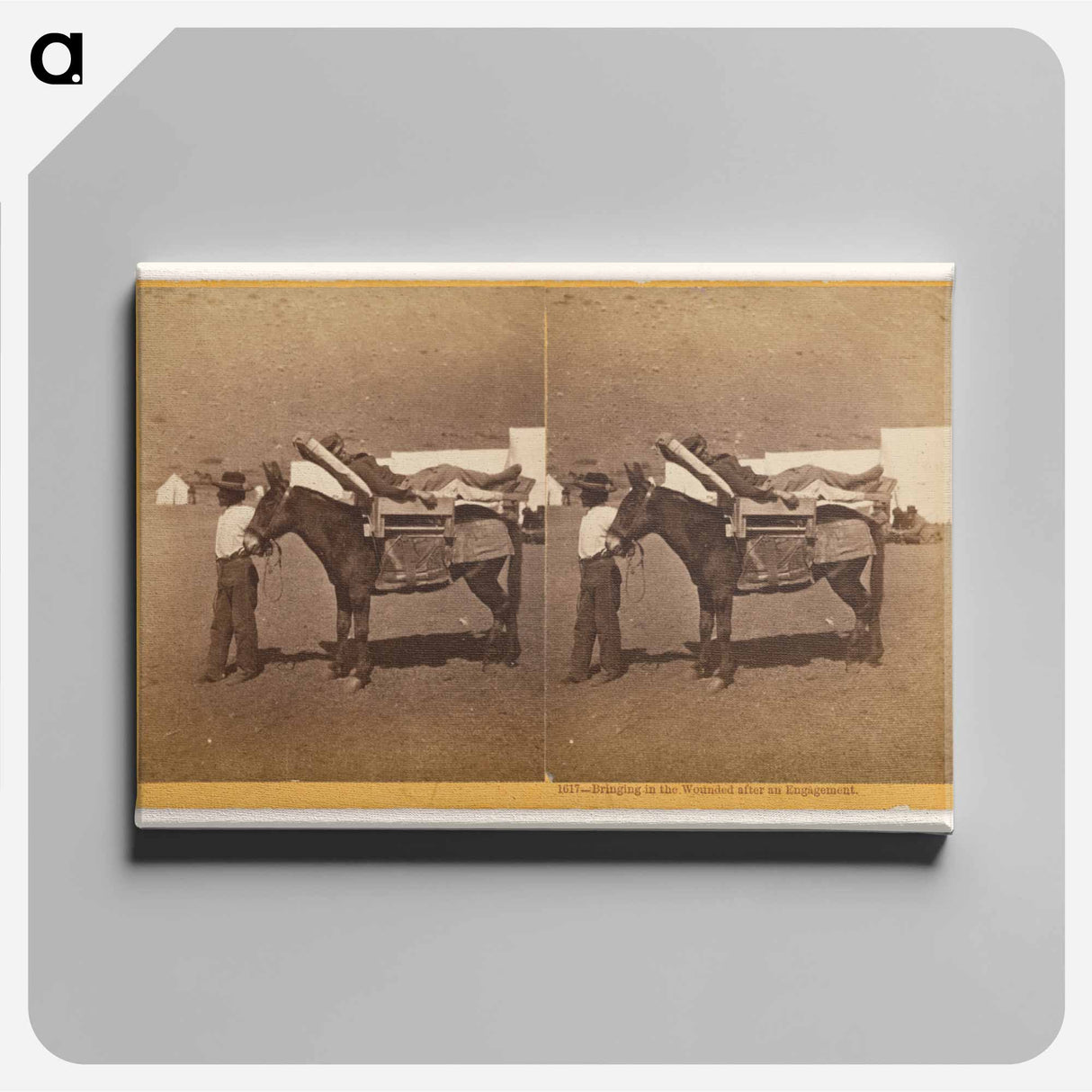 アートパネル-Bringing in the Wounded after an Engagement
- エドワード マイブリッジ Canvas.