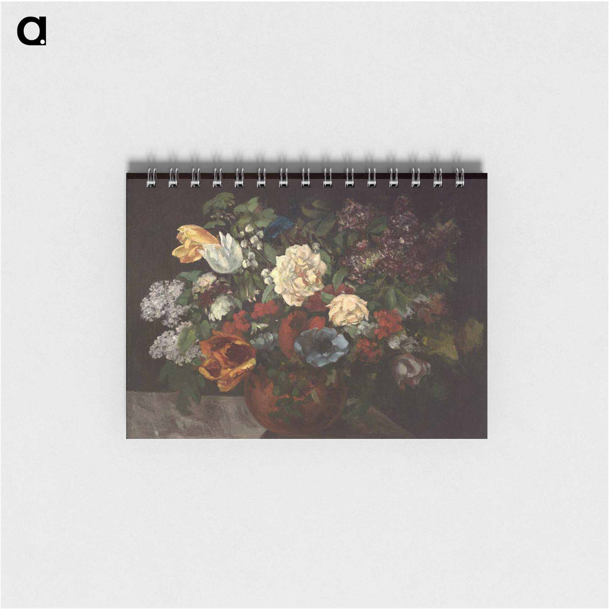 アートメモ帳-Bouquet of flowers - ギュスターヴ クールベ Memo.