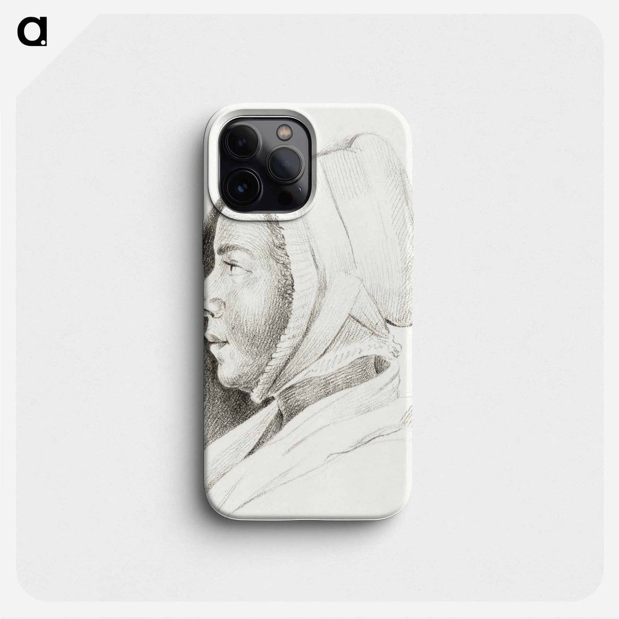 Portrait of a young woman - Jean Bernard Phone Case.