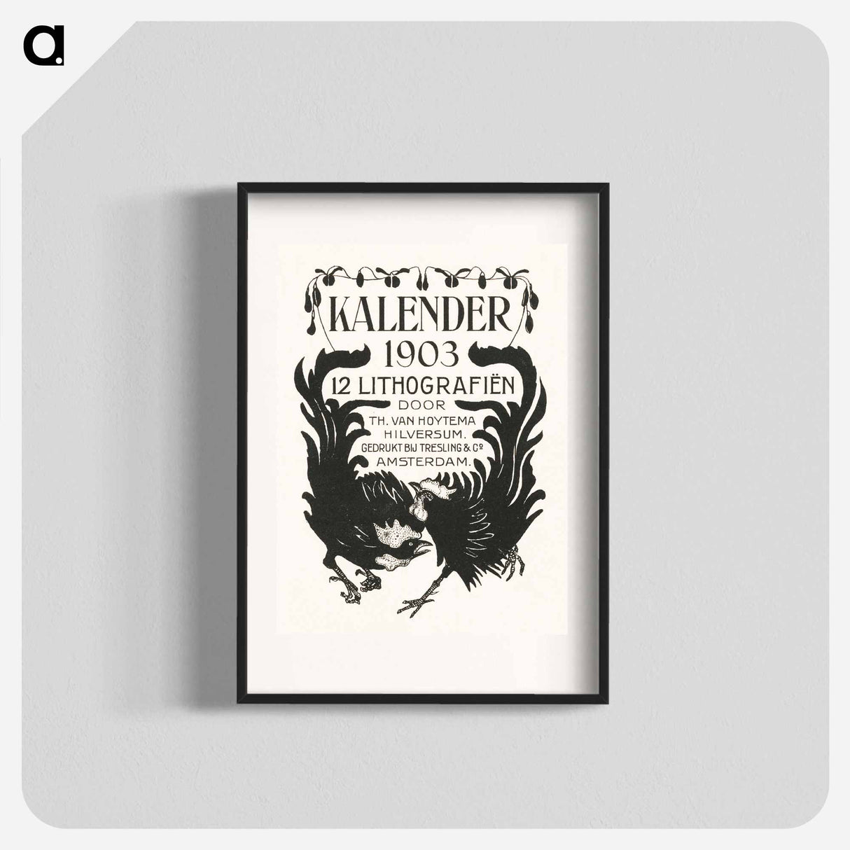 Drawing for calendar 1903 - Theo van Hoytema Poster.