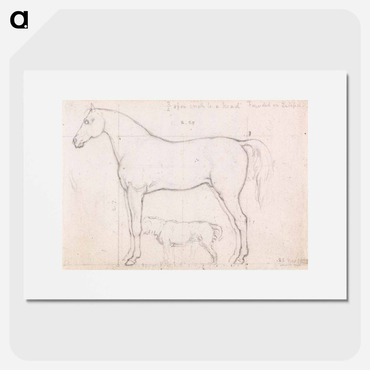 アートポスター-Anatomical Study of a Horse, Founded on `Eclipse'
- イェール大学アートギャラリー Poster.