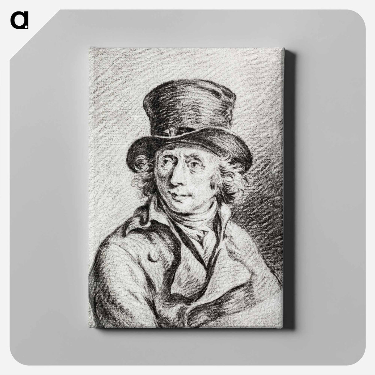 アートパネル-Portrait of Adriaan de Lelie - ジャン ベルナール Canvas.
