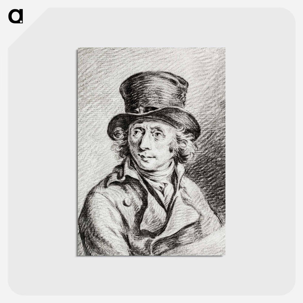 アートポストカード-Portrait of Adriaan de Lelie - ジャン ベルナール Postcard.