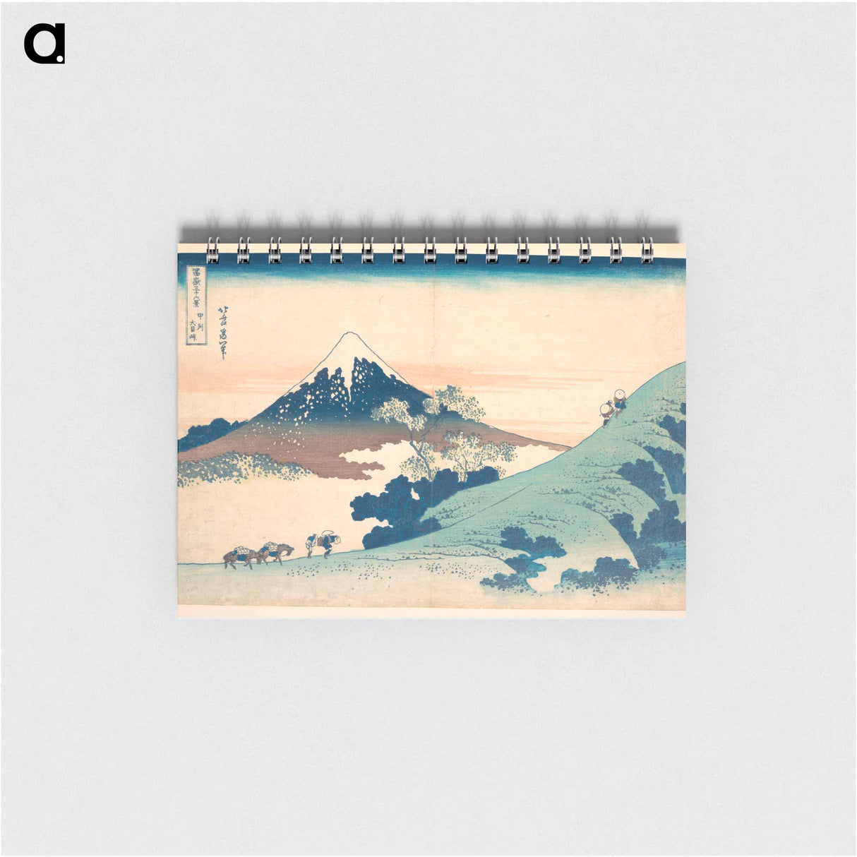 Fuji from Inume Pass - 葛飾 北斎 Memo.