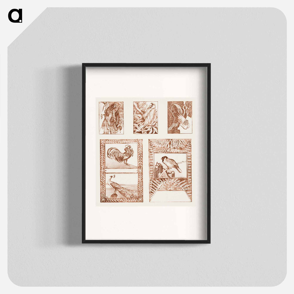 Proefblad for briefcases with children - Theo van Hoytema Poster.