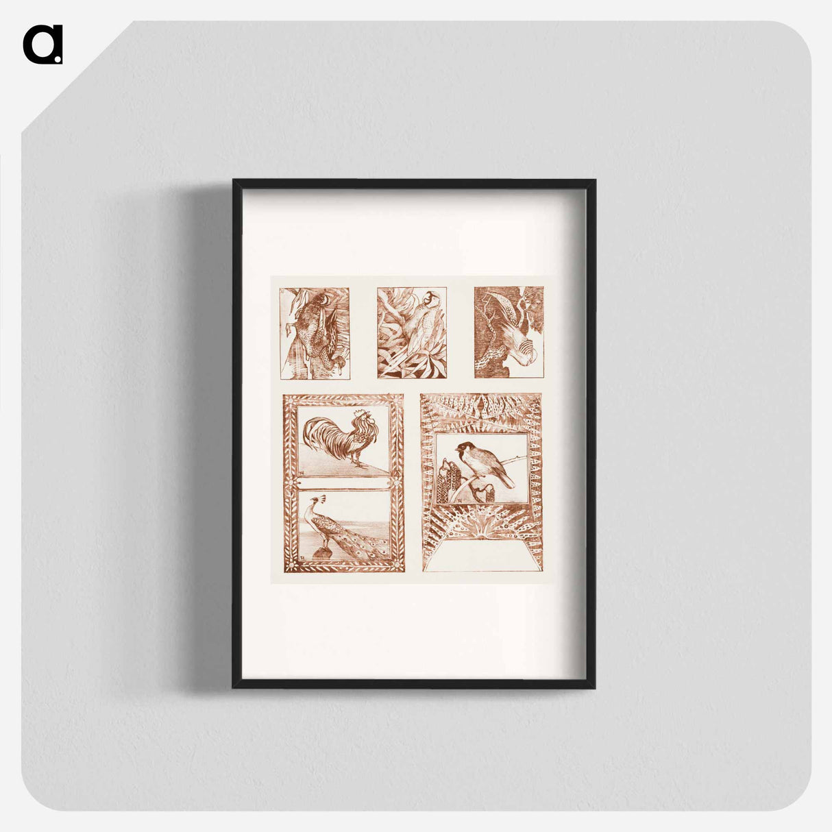 Proefblad for briefcases with children - Theo van Hoytema Poster.