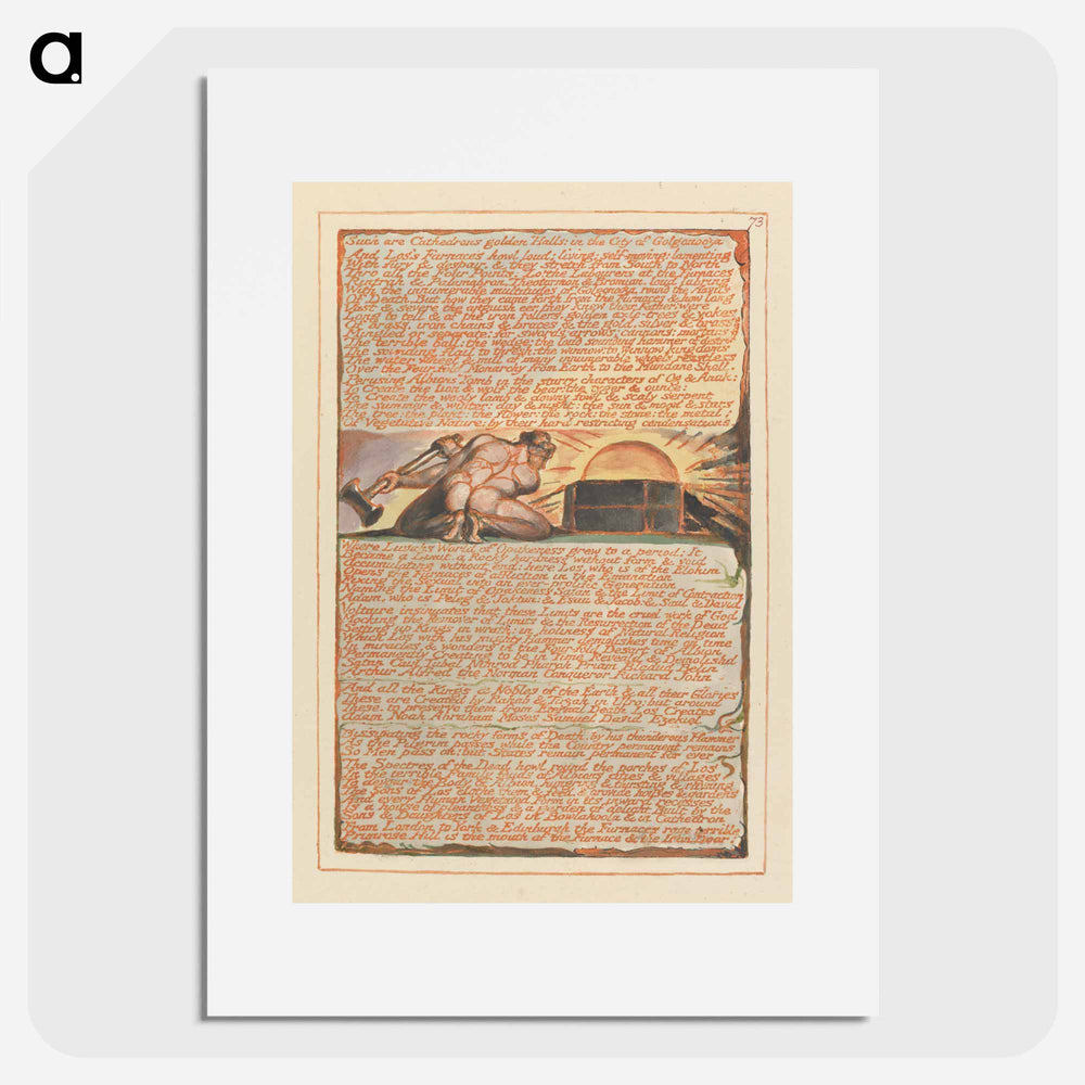 Such are Cathedron's golden Halls.... - William Blake Poster.