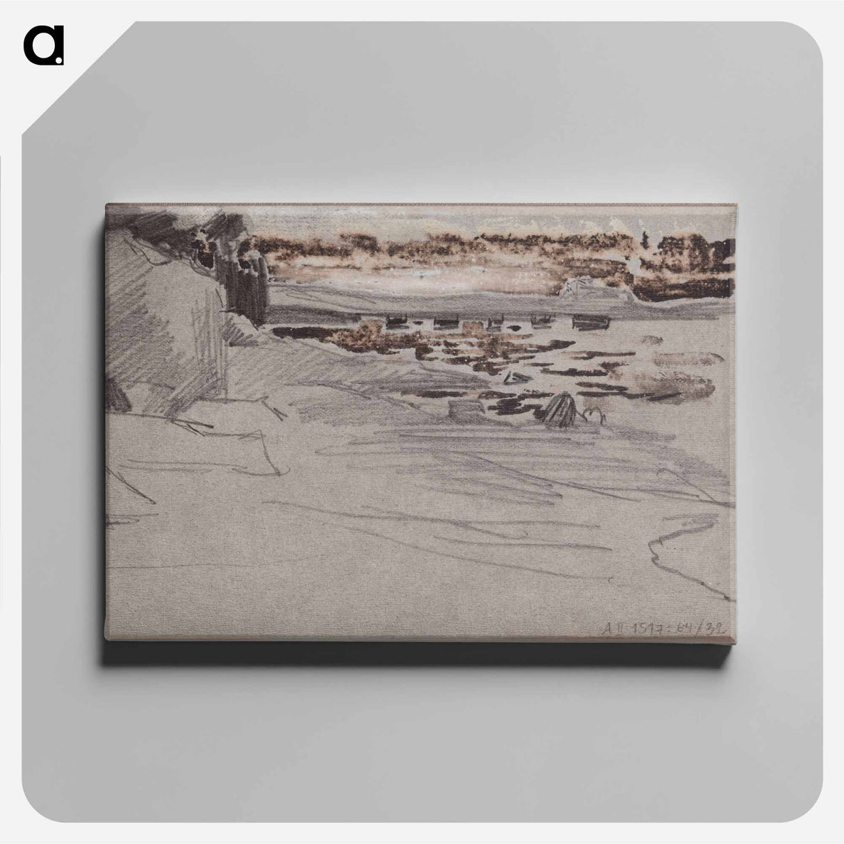 (unknown) part of a sketchbook - アルバート エーデルフェルト Canvas.