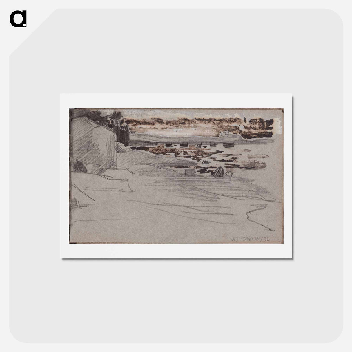 (unknown) part of a sketchbook - アルバート エーデルフェルト Postcard.