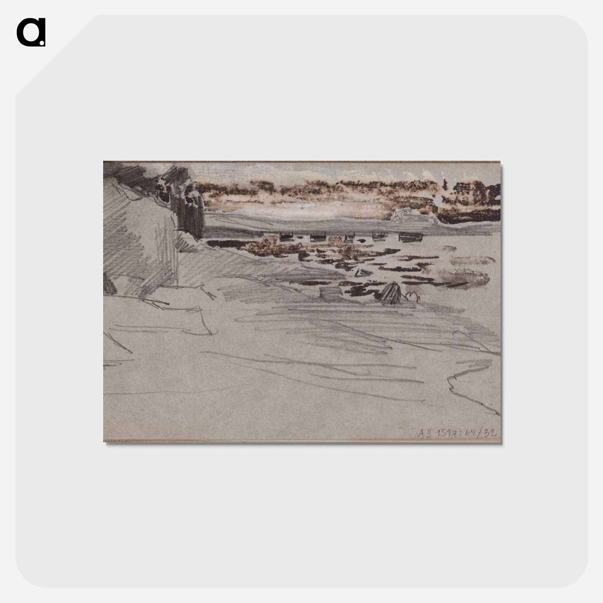 (unknown) part of a sketchbook - アルバート エーデルフェルト Postcard.