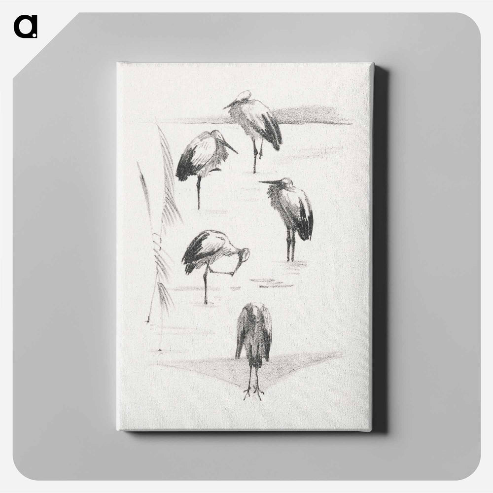 Paintings with flowers - Theo van Hoytema Canvas.