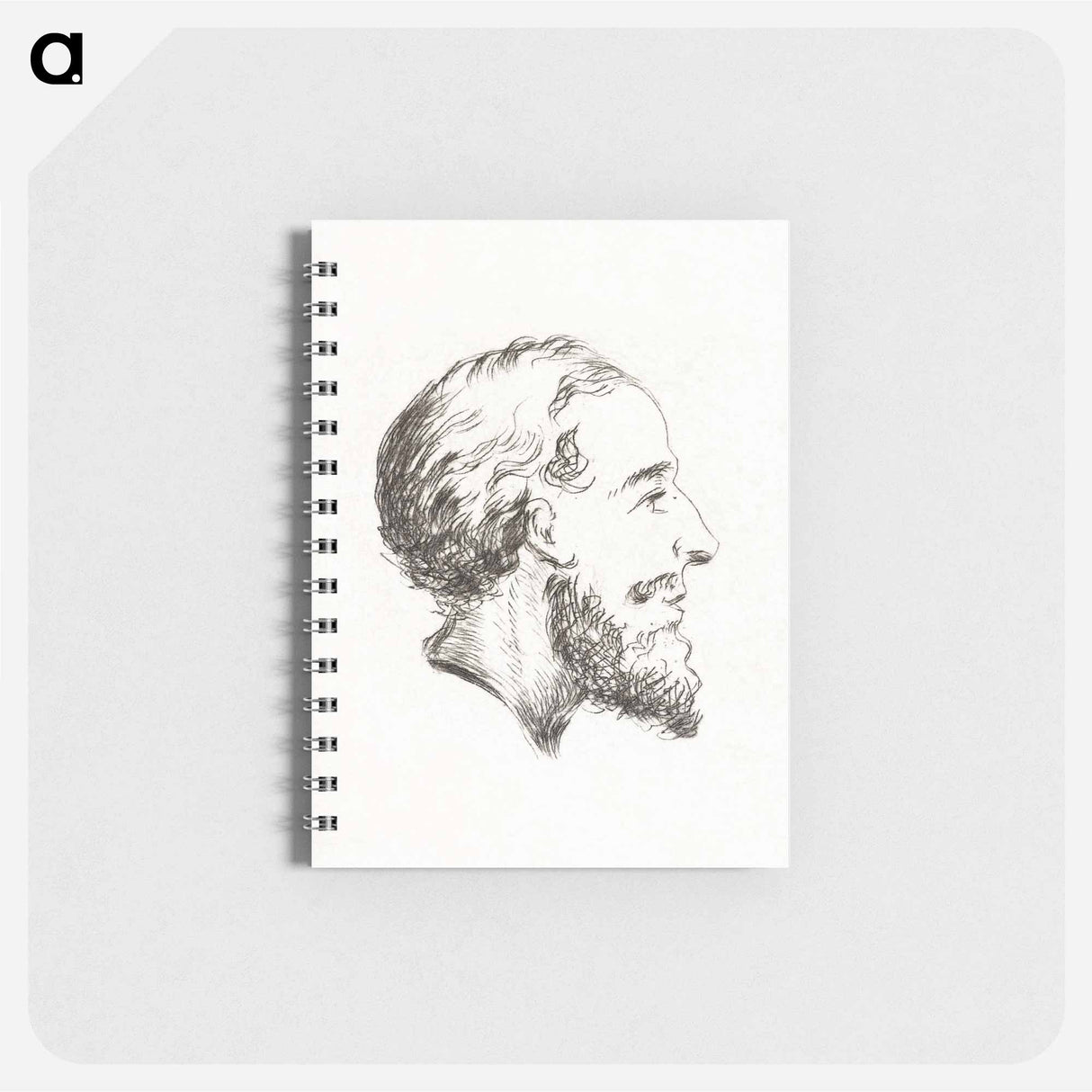 Portrait of a man with beard and mustache - ジャン ベルナール Memo.