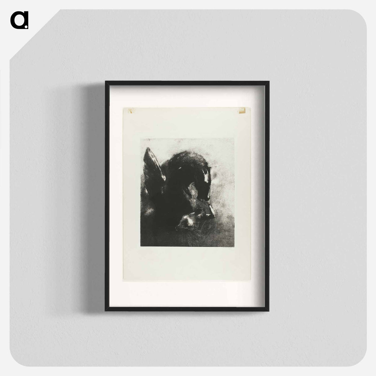 Captive Pegasus - Odilon Redon Poster.