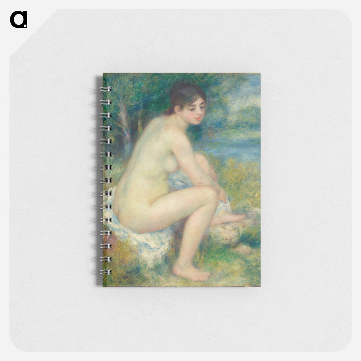 Femme Nue dans un Paysage - ピエール オーギュスト ルノワール Memo.