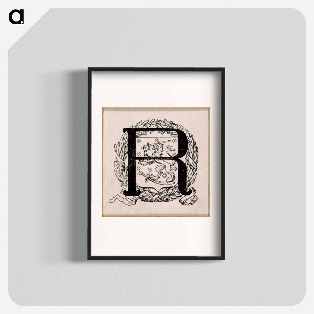 Döbeln juuttaalla -runon alkukirjain r - アルバート エーデルフェルト Poster.