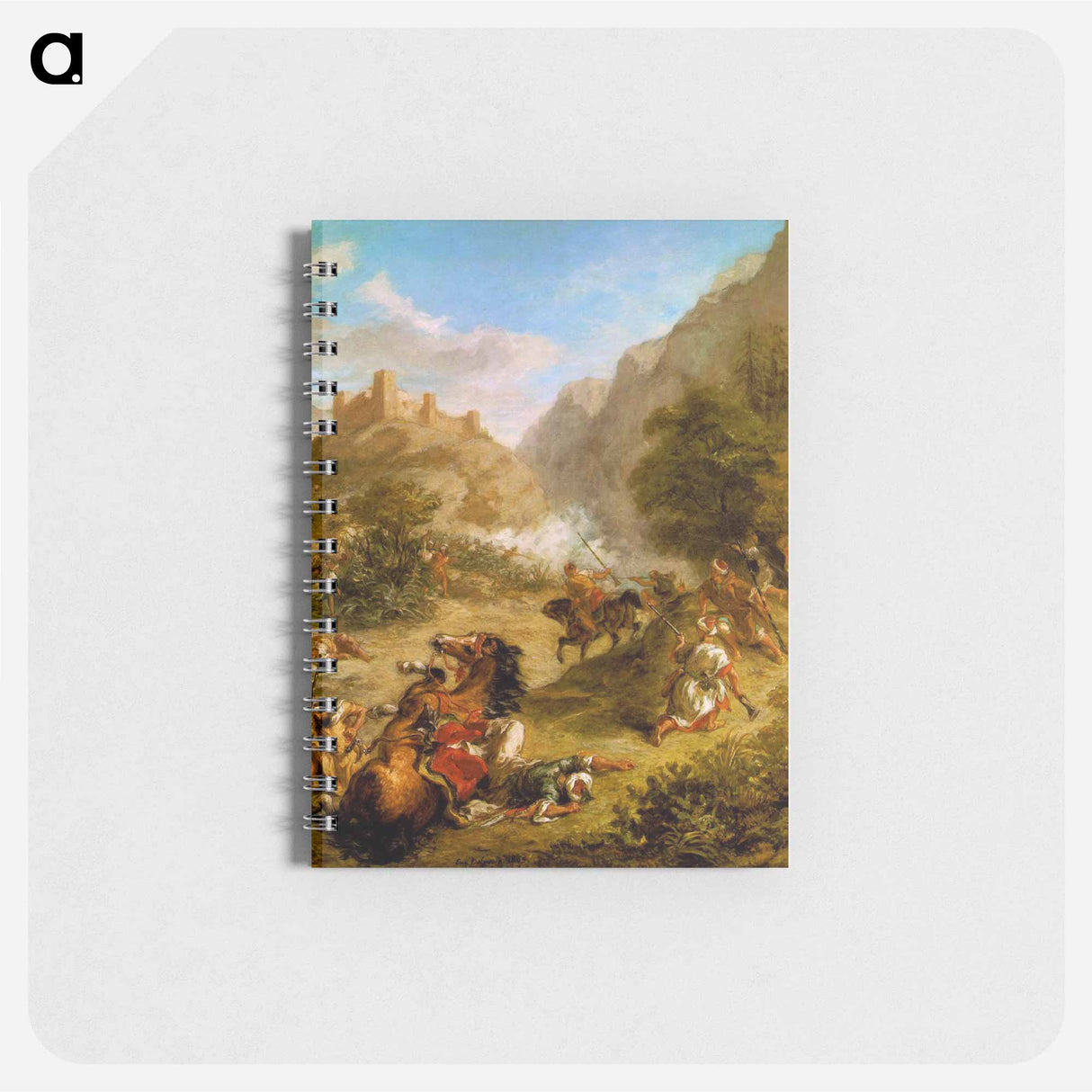 アートメモ帳-Arabs Skirmishing in the Mountains - ウジェーヌ ドラクロワ Memo.