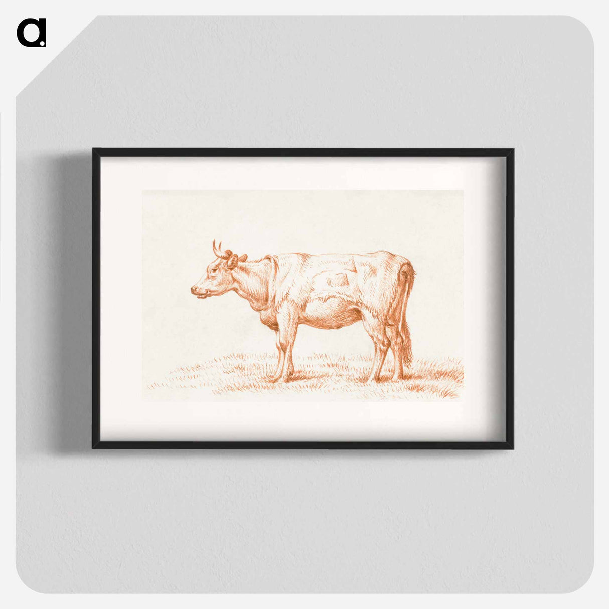 Standing cow - ジャン ベルナール Poster.