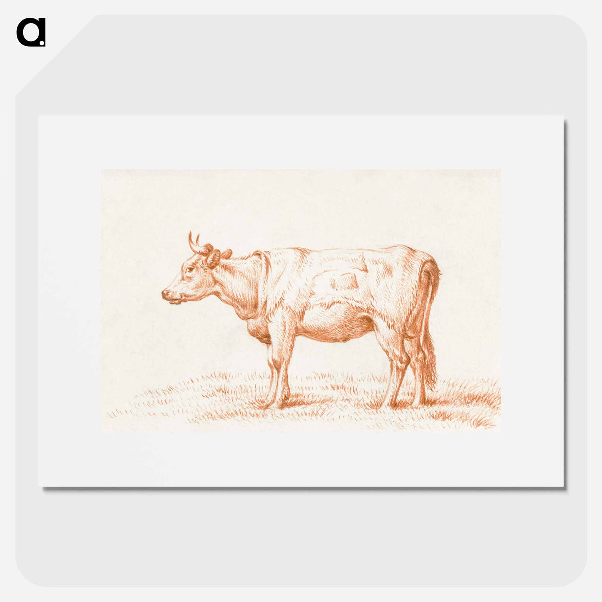 Standing cow - ジャン ベルナール Poster.