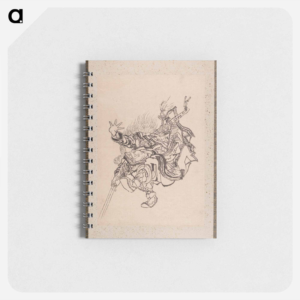 Katsushika Hokusai’s samurai, Album of Sketches - 葛飾 北斎 Memo.